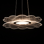 Люстра с прозрачным волнистым плафоном в форме цветка Ethereal Bloom варинант исполнения - 5 | Loft Concept в Тюмени