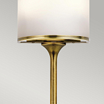 Бра вертикальное с белым полукруглым плафоном и длинным стержнем S Kichler варинант исполнения - 4 | Loft Concept в Тюмени