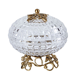 Конфетница из прозрачного рельефного стекла Eden Garden варинант исполнения - 9 | Loft Concept в Тюмени