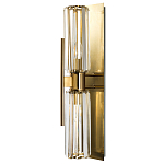 Бра с двумя хрустальными цилиндрическими плафонами Glass TUBE варинант исполнения - 1 | Loft Concept в Тюмени