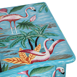 Комод с росписью Розовый фламинго L.XV CHEST OF DRAWERS Flowers with Flamingo варинант исполнения - 4 | Loft Concept в Тюмени