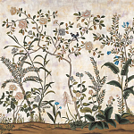 Обои ручная роспись Siam White Metal варинант исполнения - 1 | Loft Concept в Тюмени