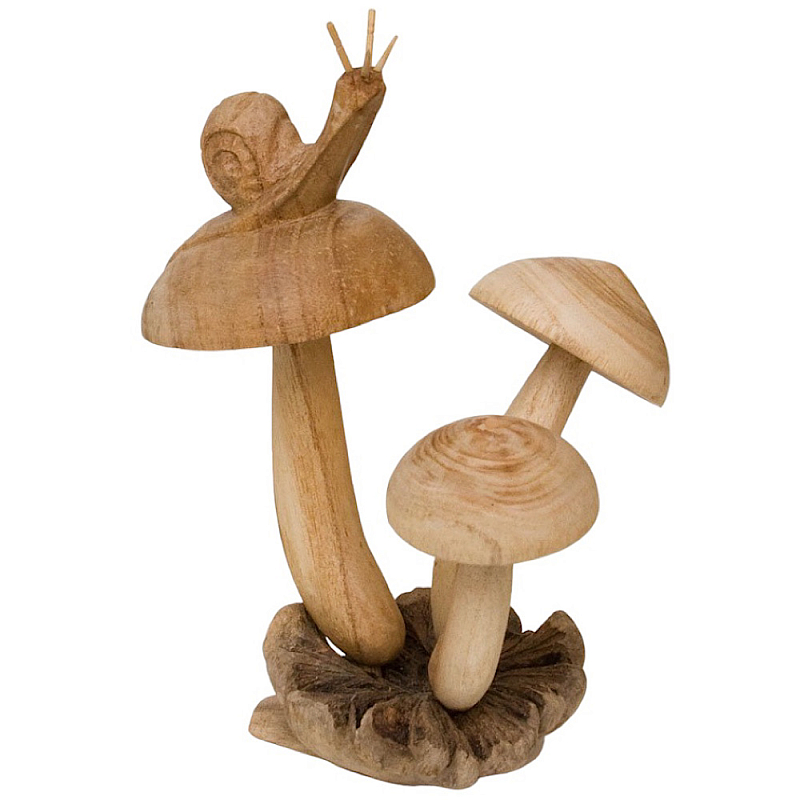 Статуэтка из дерева улитка Animals of the World Светло-коричневый  в Тюмени | Loft Concept 