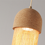 Подвесной светильник натуральная пробка с бахромой Natural Cork варинант исполнения - 3 | Loft Concept в Тюмени