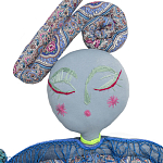 Кукла из одежды и павлопосадских платков Rusalka Blue Jeans 2 варинант исполнения - 2 | Loft Concept в Тюмени