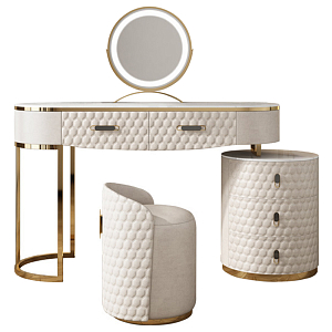 Трельяж Kathryn Bedroom Dressing Table White