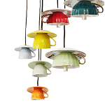 Подвесные светильники в виде разноцветных чашек Flower Reversal варинант исполнения - 2 | Loft Concept в Тюмени