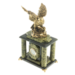 Часы настольные из натурального камня с декором в виде орла Eagle Stone Clock варинант исполнения - 10 | Loft Concept в Тюмени