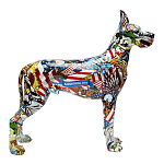 Статуэтка Graffiti Great Dane Поп-Арт варинант исполнения - 2 | Loft Concept в Тюмени
