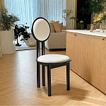 Дизайнерский стул из массива дерева с круглой спинкой Infinitude варинант исполнения - 1 | Loft Concept в Тюмени