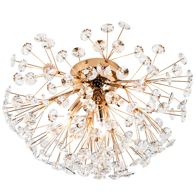 Потолочный светильник Crystal Dandelions Ceiling Lamp Прозрачный Глянцевое золото Потолочный светильник Crystal Dandelions Ceiling Lamp Прозрачный Глянцевое золото в Тюмени | Loft Concept