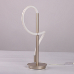 Настольная лампа белым изогнутым плафоном на круглой подставке Luke Lampco Tracer Lamp варинант исполнения - 8 | Loft Concept в Тюмени