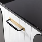 Черно-белый распашной комод Accordo варинант исполнения - 4 | Loft Concept в Тюмени