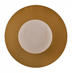 Бра круглое с плафоном из натурального камня на латунном основании Cryptocrystalline Stone варинант исполнения - 3 | Loft Concept в Тюмени