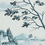 Обои ручная роспись Views of Italy Mare Verde варинант исполнения - 3 | Loft Concept в Тюмени