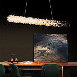 Люстра линейная светодиодная из необработанных кристаллов Mountain Comet варинант исполнения - 4 | Loft Concept в Тюмени