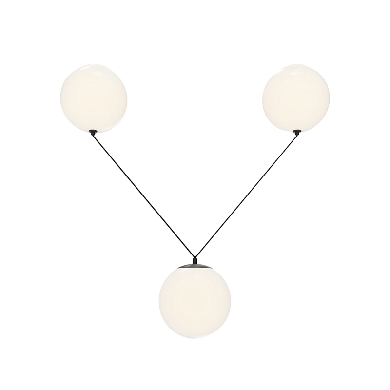 Подвесной светильник Twins 3000К 26Вт Черный Белый в Тюмени | Loft Concept 