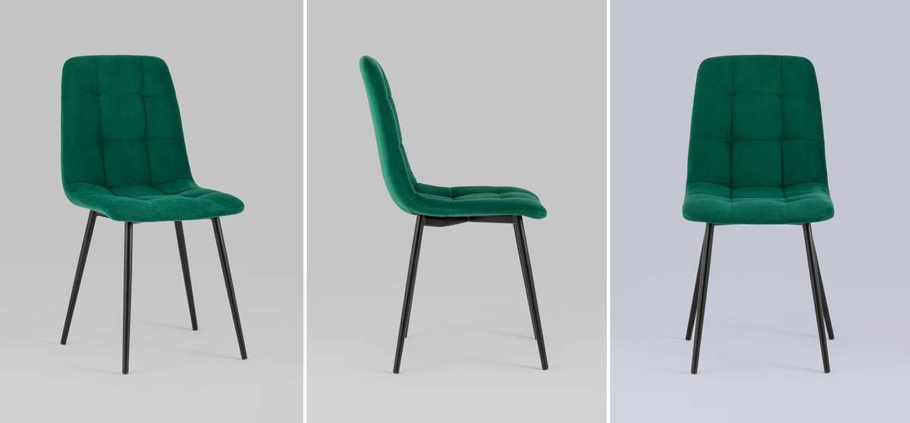 Стул NANCY S-2 Chair Изумрудный Велюр Стул NANCY S-2 Chair Изумрудный Велюр - Loft-Concept в Тюмени