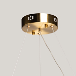 Люстра круглая золотого цвета с прозрачными рельефными стеклянными вставками Textured Glass Chandelier варинант исполнения - 11 | Loft Concept в Тюмени