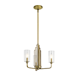  Люстра с прозрачными рифлеными цилиндрическими плафонами Kichler варинант исполнения - 2 | Loft Concept в Тюмени