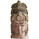 Арт-объект на стену Маска из массива акации Acacia Mask варинант исполнения - 5 | Loft Concept в Тюмени