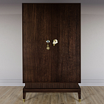 Платяной шкаф Elsa Dreams Walnut с 2-мя фасадами варинант исполнения - 3 | Loft Concept в Тюмени