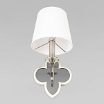 Бра с белым текстильным абажуром и фигурным основанием с зеркальной вставкой Vitorino варинант исполнения - 22 | Loft Concept в Тюмени