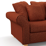 Мебельная ткань Шенилл терракотовый цвет 138 см T4-44 варинант исполнения - 5 | Loft Concept в Тюмени