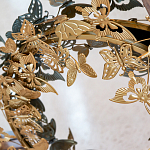 Зеркало круглое в металлической раме украшенной фигурами бабочек Butterflies варинант исполнения - 3 | Loft Concept в Тюмени