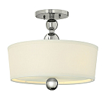 Потолочный светильник с белым цилиндрическим плафоном и шарообразными деталями Hinkley варинант исполнения - 1 | Loft Concept в Тюмени