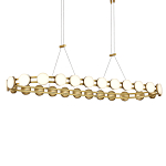 Люстра овальная с круглыми светодиодными источниками света Maxine Light варинант исполнения - 2 | Loft Concept в Тюмени