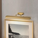 Светильник для картин цвета состаренная латунь с широким плафоном на прямоугольном основании Elstead Lighting варинант исполнения - 6 | Loft Concept в Тюмени