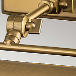 Светильник для картин цвета состаренная латунь с широким плафоном на прямоугольном основании Elstead Lighting варинант исполнения - 10 | Loft Concept в Тюмени