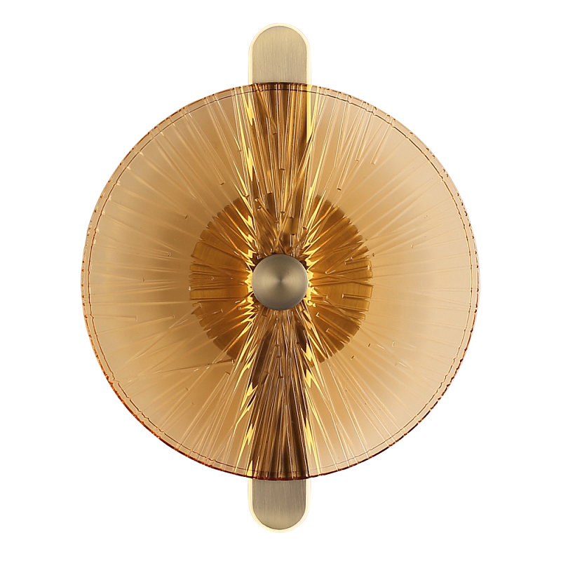 Бра с круглым стеклянным плафоном Gingham Янтарный Мятный в Тюмени | Loft Concept 