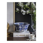 Чаша белая с синим цветочным узором Chino Dishes варинант исполнения - 3 | Loft Concept в Тюмени