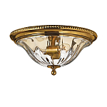 Потолочный светильник цвета латунь с прозрачным плафоном в форме чаши Hinkley варинант исполнения - 1 | Loft Concept в Тюмени