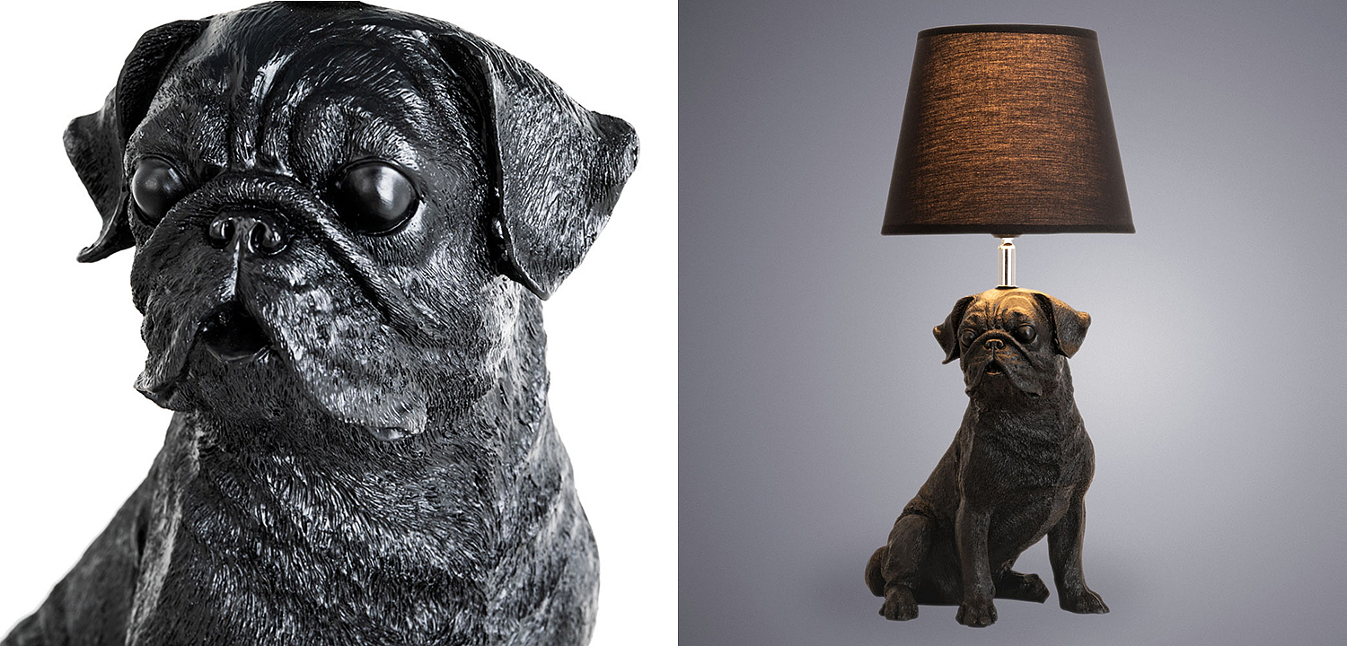 Настольная лампа Black Bulldog Table Lamp Настольная лампа Black Bulldog Table Lamp - Loft-Concept в Тюмени