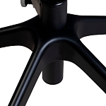 Стул с мягкой оранжевой обивкой из велюра и подъемно-поворотным механизмом на черных колесиках Harper Orange варинант исполнения - 7 | Loft Concept в Тюмени