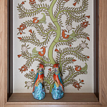 Обои с вышивкой ручной работы Fyodor Original colourway on linen варинант исполнения - 1 | Loft Concept в Тюмени