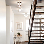 Потолочный светильник для ванных комнат со стеклянным плафоном и одной лампой Hinkley варинант исполнения - 5 | Loft Concept в Тюмени