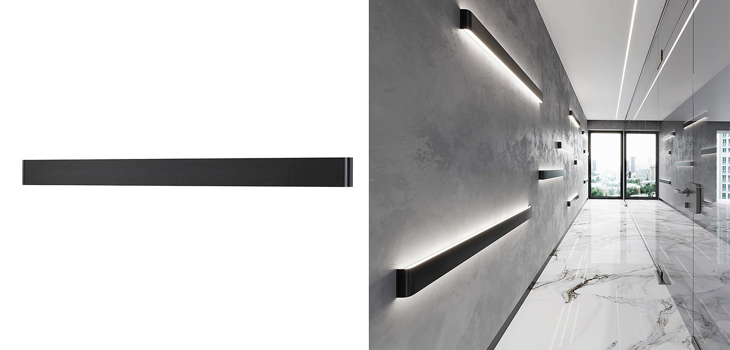 Бра Obverse Black Long Wall lamp Бра Obverse Black Long Wall lamp - Loft-Concept в Тюмени