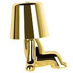 Настольная лампа фигурная цвета золото с гладким абажуром Высота 16 см Sophia варинант исполнения - 4 | Loft Concept в Тюмени