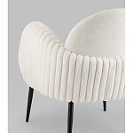 Полукресло Wave Stripes букле белый варинант исполнения - 3 | Loft Concept в Тюмени