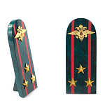Сувенир Погон МВД из натурального камня змеевик Souvenir Epaulets варинант исполнения - 7 | Loft Concept в Тюмени