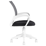 Офисное кресло с основанием из белого пластика Desk chairs Black варинант исполнения - 3 | Loft Concept в Тюмени