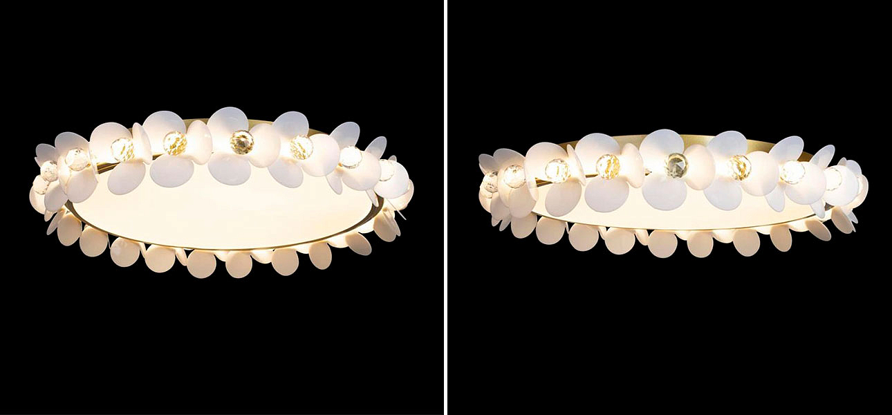 Потолочный светильник Белые Цветы White Flowers Ceiling lamp D 57 Потолочный светильник Белые Цветы White Flowers Ceiling lamp D 57 - Loft-Concept в Тюмени