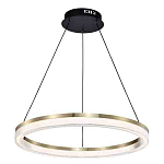 Люстра подвесная круглая светодиодная с золотым каркасом Ring Horizontal варинант исполнения - 3 | Loft Concept в Тюмени