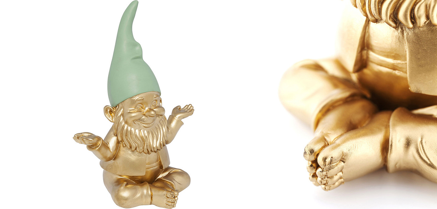 Статуэтка Golden Meditating Gnome Статуэтка Golden Meditating Gnome - Loft-Concept в Тюмени