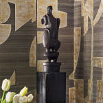 Обои ручная роспись в стиле Арт-деко Symphony Original colourway on Arkose silk dupion варинант исполнения - 3 | Loft Concept в Тюмени