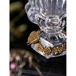 Ваза из прозрачного стекла на бронзовой подставке с ободком и ручками в виде стрекоз Eden Garden варинант исполнения - 4 | Loft Concept в Тюмени